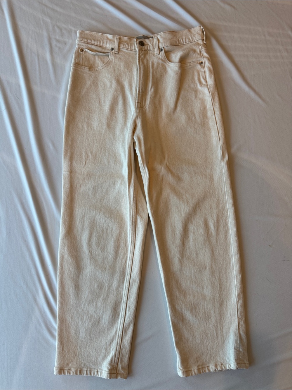 Everlane The Way-High Jean in Cream, Size 30 Regular